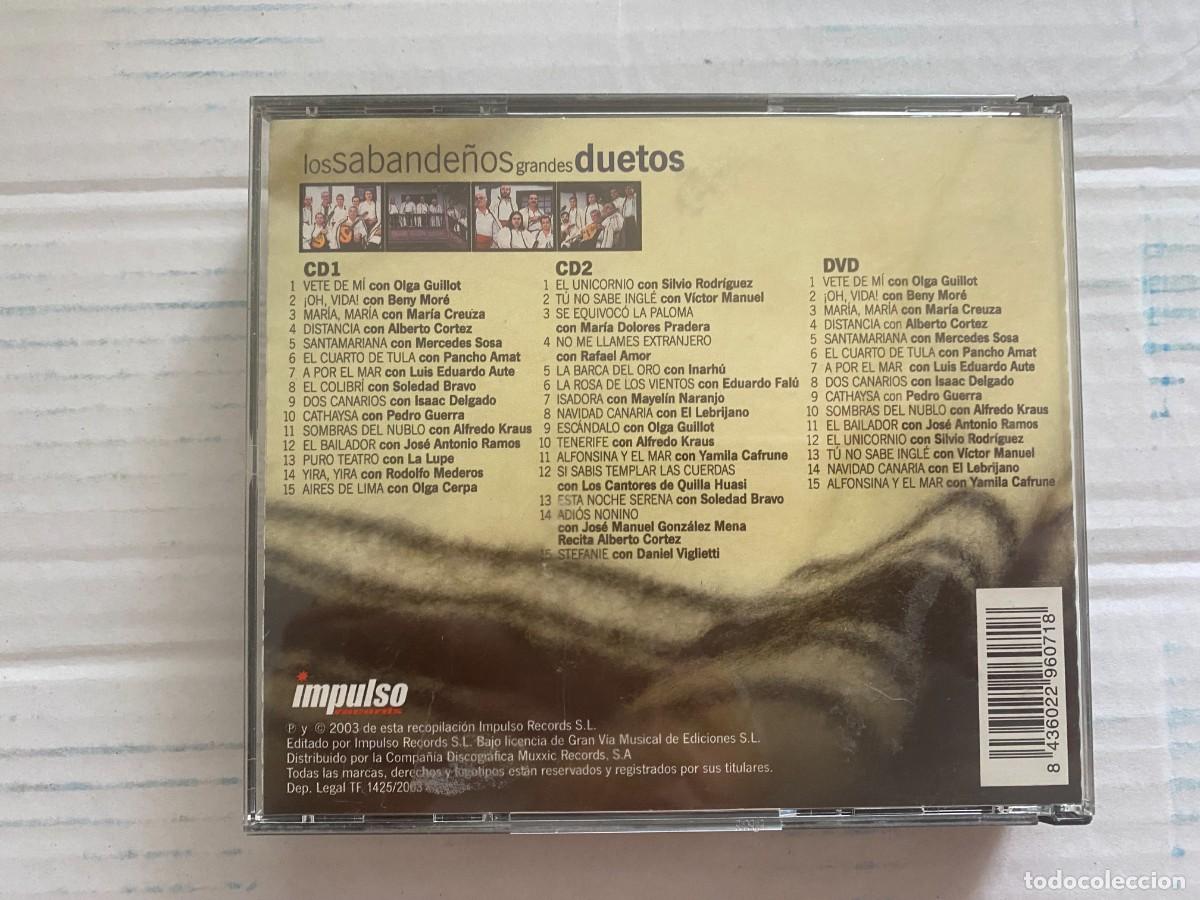 CDs de m&uacute;sica: CD DOBLE - SABANDE&Ntilde;OS - DUETOS - Foto 2