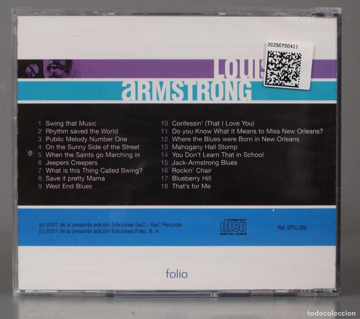 CDs de m&uacute;sica: CD. Louis Armstrong &ndash; Vocal Jazz - Foto 2