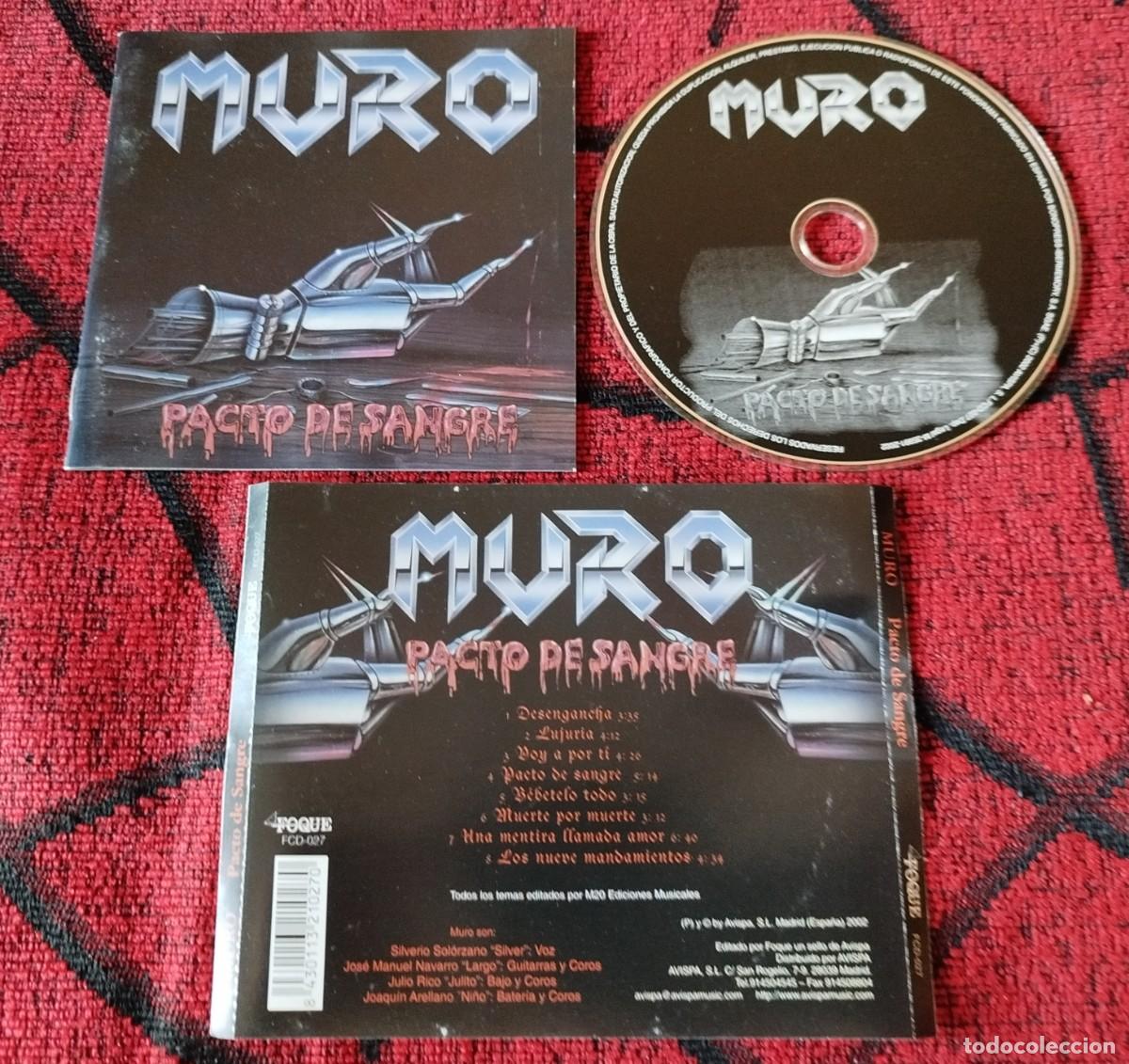 CDs de m&uacute;sica: MURO ** Pacto De Sangre ** CD REEDICION 2002 - Foto 1
