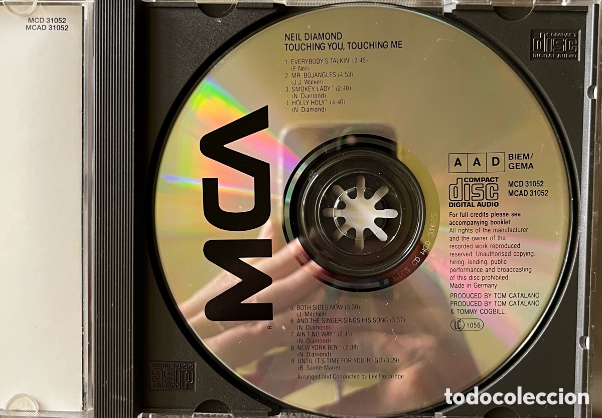CDs de m&uacute;sica: NEIL DIAMOND TOUCHING YOU TOUCHING ME CD - Foto 3