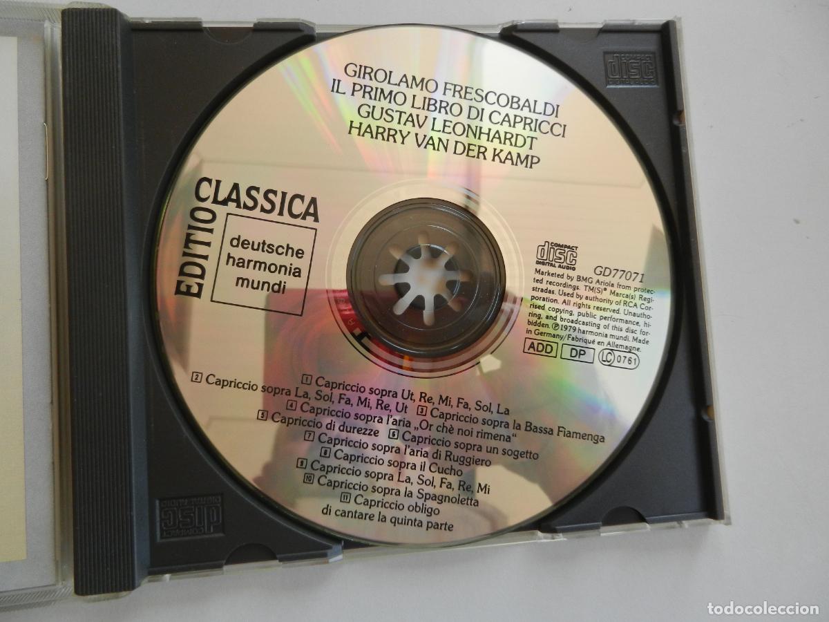 CDs de m&uacute;sica: FRESCOBALDI - IL PRIMO LIBRO DI CAPRICI - GUSTAV LEONHARDT- CD 1990 - Foto 2