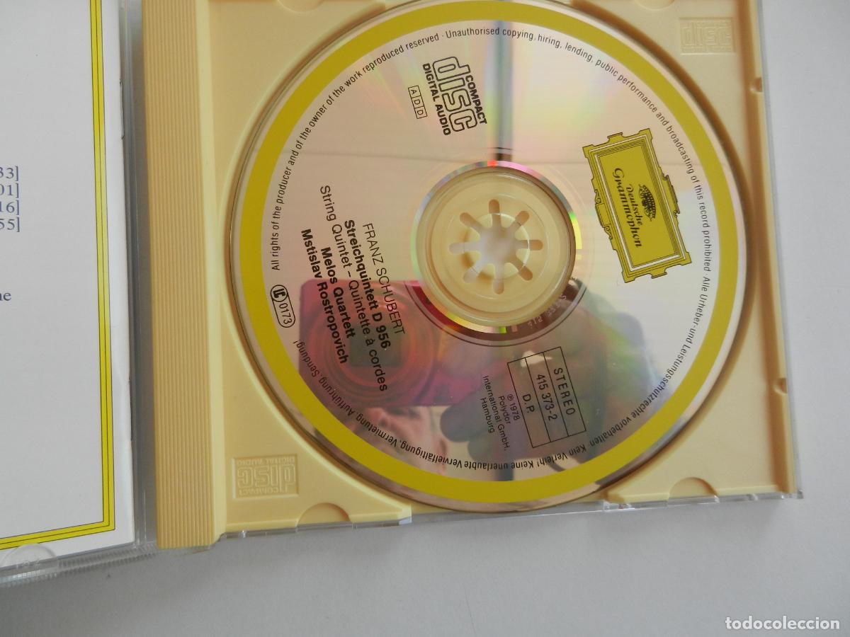 CDs de m&uacute;sica: FRANZ SCHUBERT -STRING QUINTET - MELOS QUARTETT - MSTISLAV ROSTROPOVICH - CD - Foto 2