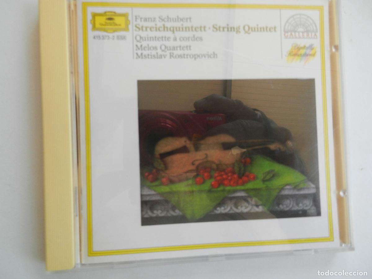 CDs de m&uacute;sica: FRANZ SCHUBERT -STRING QUINTET - MELOS QUARTETT - MSTISLAV ROSTROPOVICH - CD - Foto 1