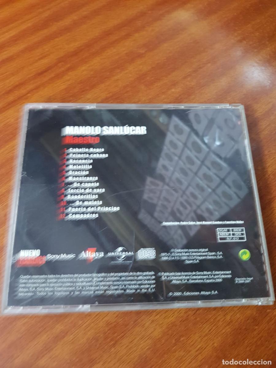 CDs de m&uacute;sica: MANOLO SANLUCAR-MAESTRO - Foto 2