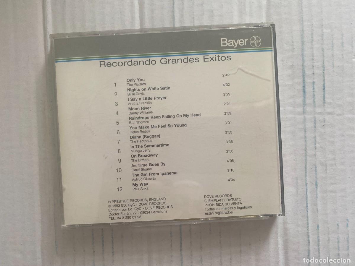 CDs de m&uacute;sica: CD RECORDANDO - GRANDES EXITOS - VARIOS - Foto 2