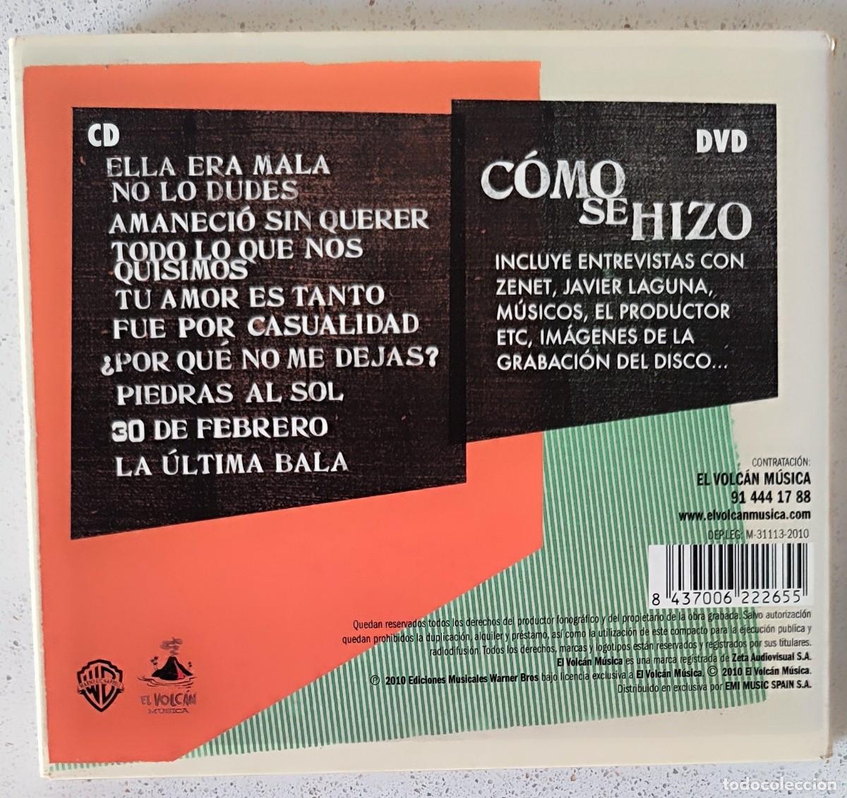 CDs de m&uacute;sica: ZENET - TODAS LAS CALLES - CD+DVD - 2010 - - Foto 4