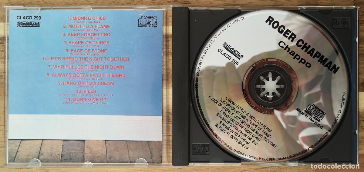 CDs de m&uacute;sica: ROGER CHAPMAN - CHAPPO - CASTEL Comunications 1992 - Made in E.E.C. - Foto 3