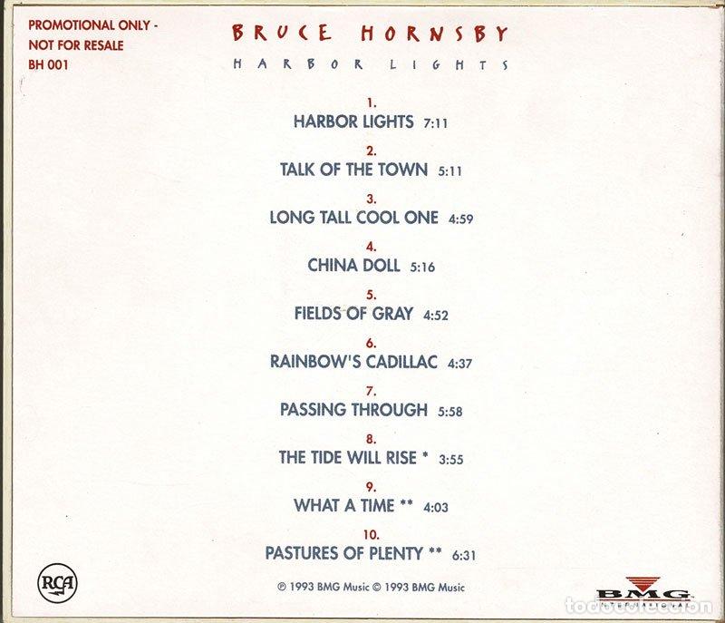 CDs de m&uacute;sica: Bruce Hornsby - Harbor Lights. CD Promo - Foto 2