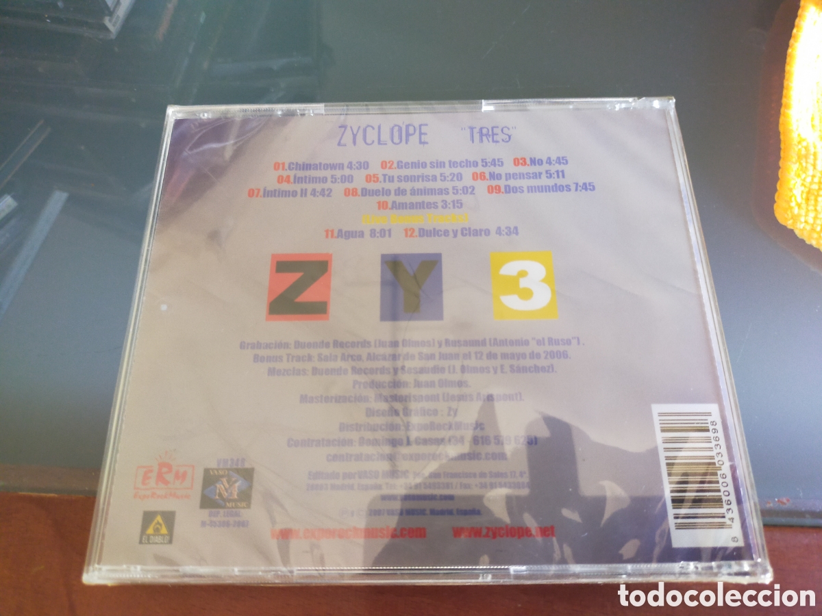 CDs de m&uacute;sica: Zyclope CD tres 2007 precintado - Foto 2