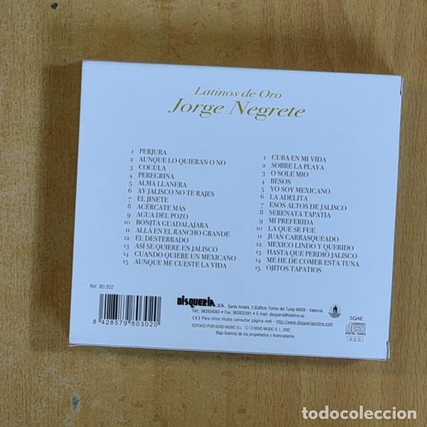 CDs de m&uacute;sica: JORGE NEGRETE - JORGE NEGRETE - CD - Foto 2