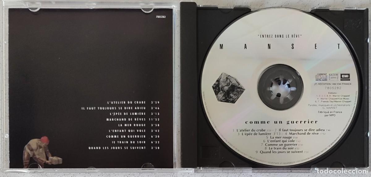 CDs de m&uacute;sica: GERARD MANSET - COMME UN GUERRIER - CD 1992 - 9 TEMAS - Foto 2