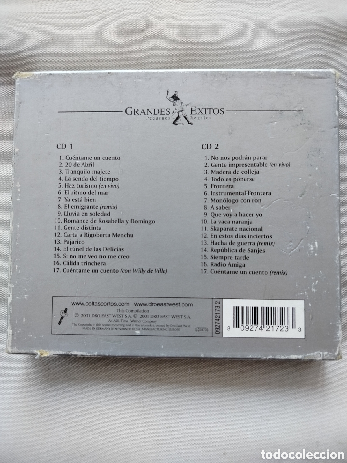 CDs de m&uacute;sica: Celtas Cortos 2xCDs+DVD - Foto 2