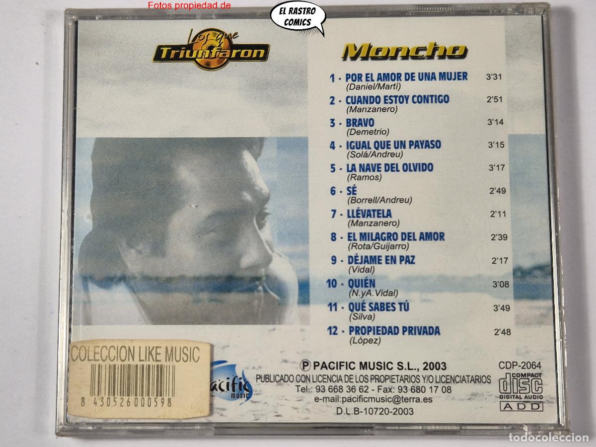 CDs de m&uacute;sica: Moncho, Los Que Triunfaron, CD precintado, Pacific Music 2003 - Foto 2
