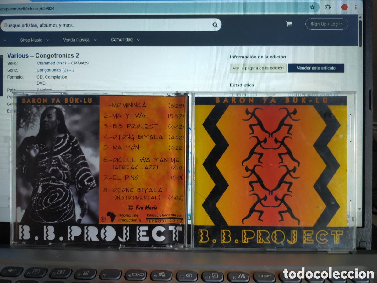 CDs de m&uacute;sica: Bar&oacute;n ya buk-lu CD b.b. project Espa&ntilde;a 1996 - Foto 1