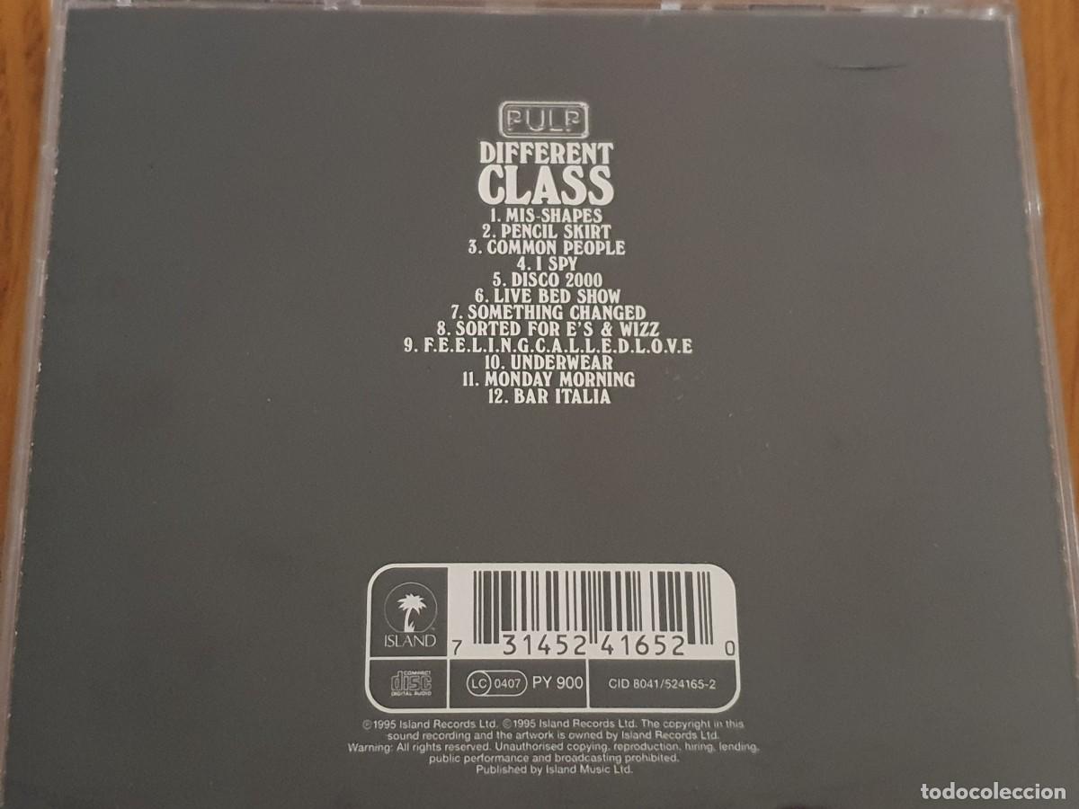 CDs de m&uacute;sica: CD PULP - Different Class - 1995 - Foto 3
