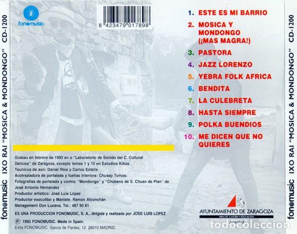 CDs de m&uacute;sica: Ixo Rai! &ndash; Mosica & Mondongo! - Foto 2
