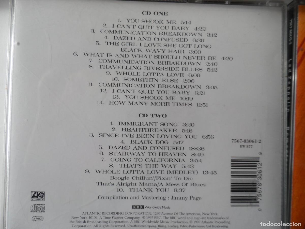 CDs de m&uacute;sica: DOBLE CD LED ZEPPELIN BBC SESSIONS - Foto 2