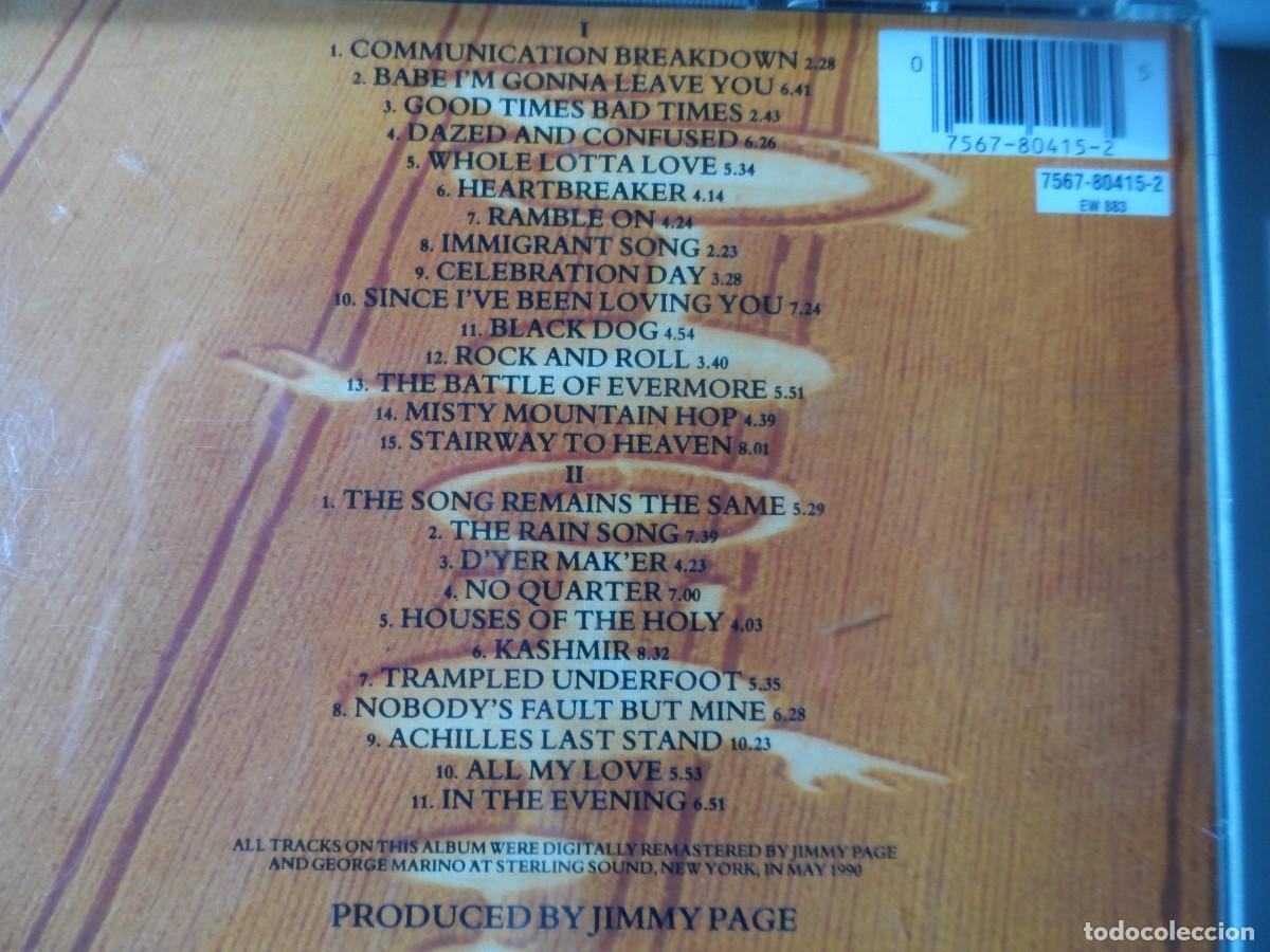 CDs de m&uacute;sica: DOBLE CD LED ZEPPELIN REMASTERS - Foto 2