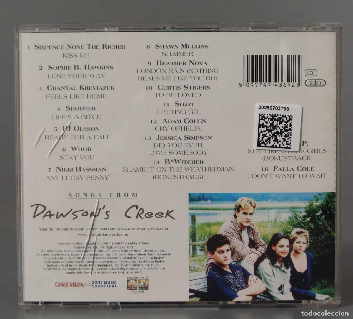 CDs de m&uacute;sica: CD. Various &ndash; Songs From Dawson&acute;s Creek - Foto 2