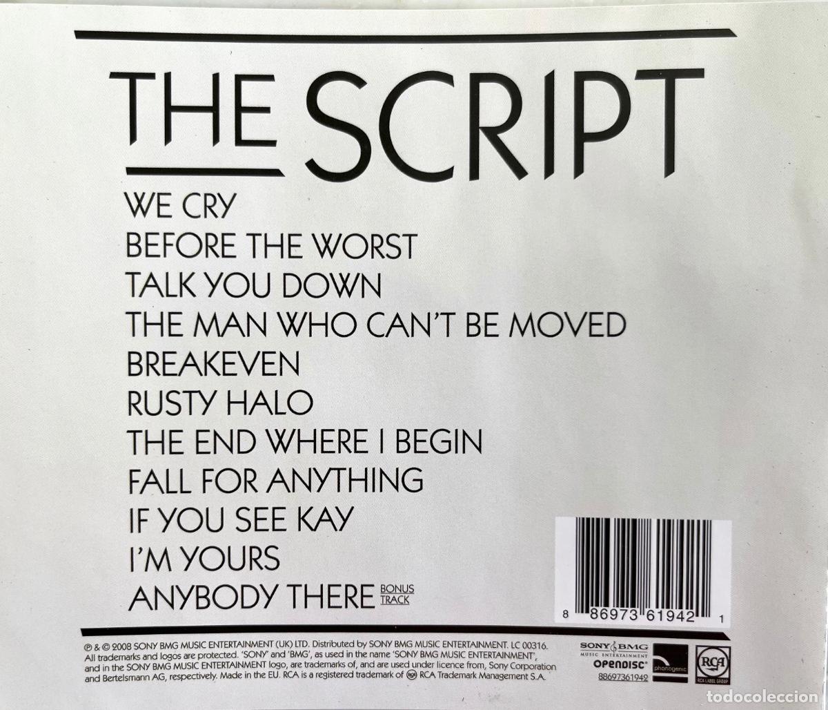 CDs de m&uacute;sica: THE SCRIPT. WE CRY. BEFORE THE WORST. TALK YOU DOWN... CD MADE IN EU - Foto 2