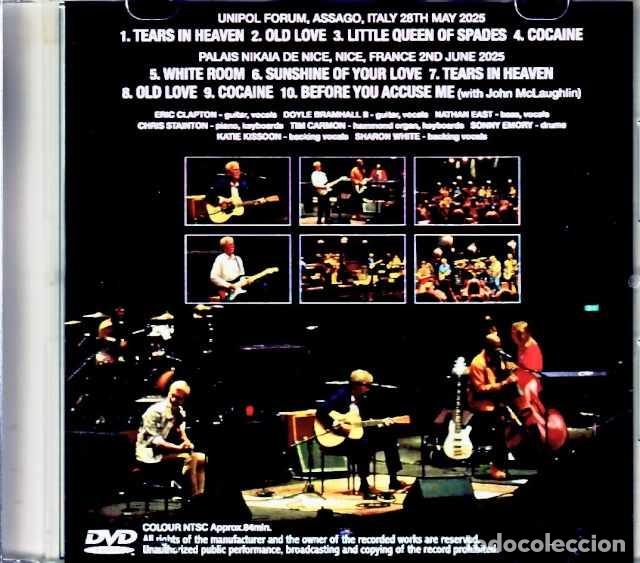 CDs de m&uacute;sica: DVD Eric CLAPTON - Live Milan & Nice 2025 - Foto 2