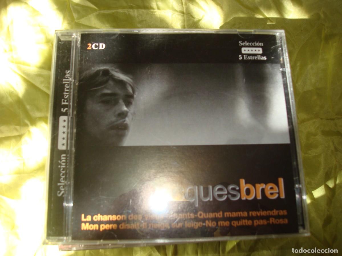 CDs de m&uacute;sica: JACQUES BREL. SELECCION 5 ESTRELLAS. 2 CD&acute;S. IMPECABLE - Foto 1