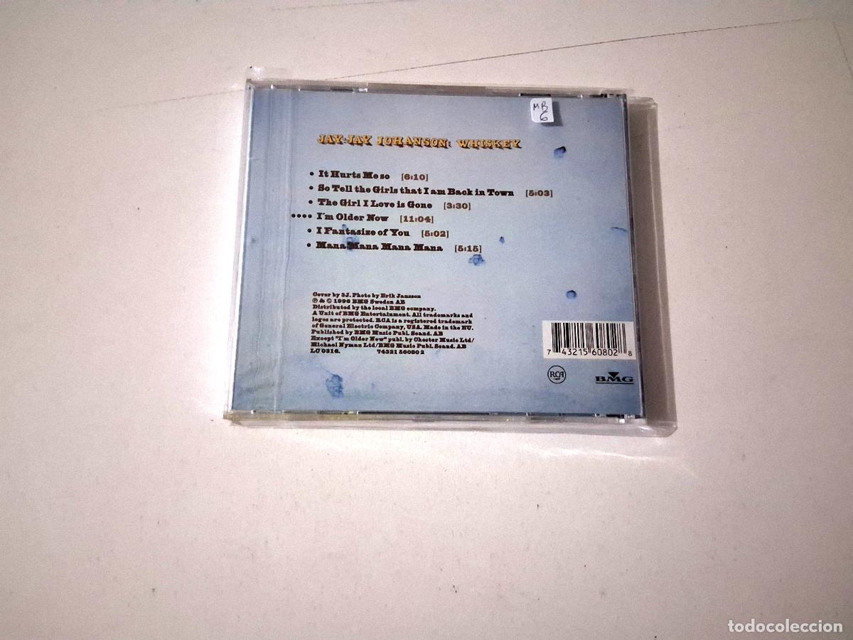 CDs de m&uacute;sica: JAY-JAY JOHANSON &rdquo;WHISKEY&rdquo; CD 6 TRACKS - Foto 2