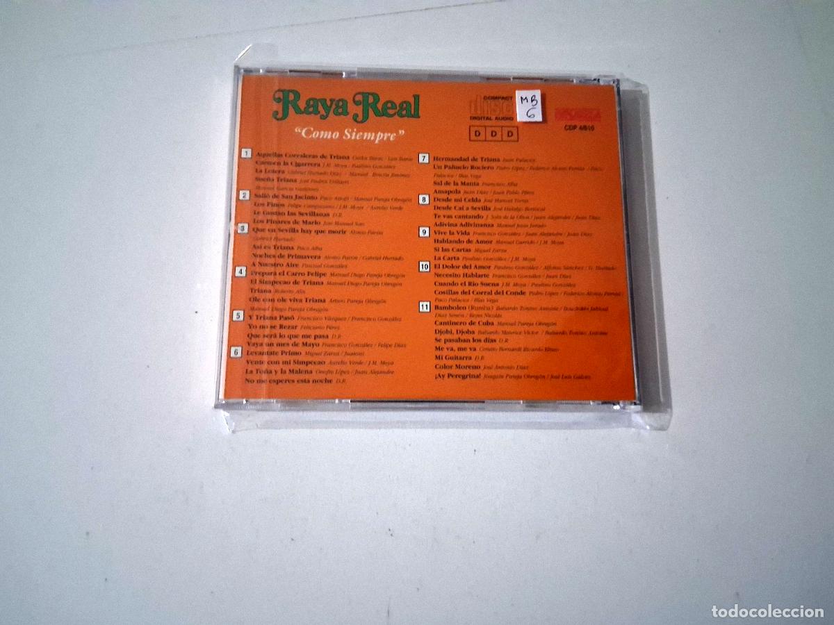 CDs de m&uacute;sica: RAYA REAL &rdquo;COMO SIEMPRE&rdquo; CD 11 TRACKS - Foto 2