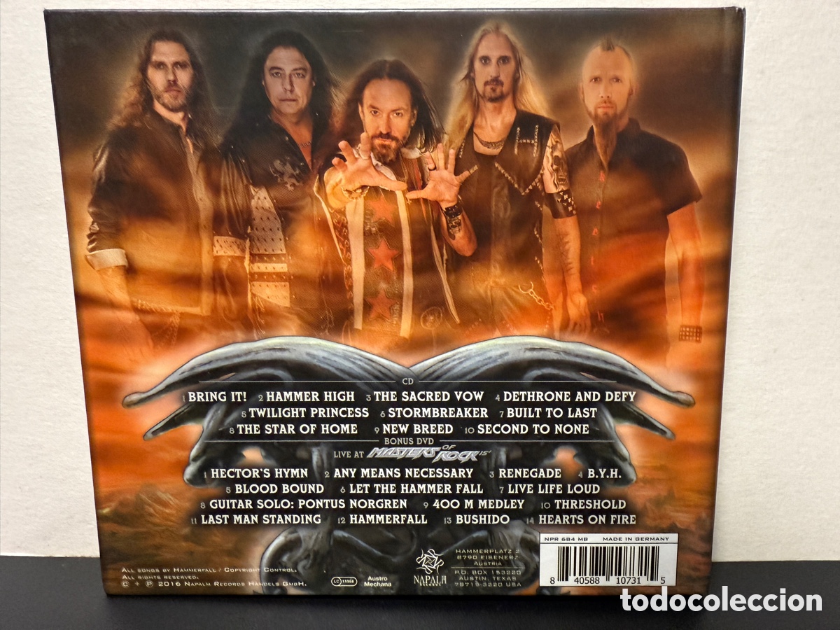 CDs de m&uacute;sica: HammerFall - Built To Last (CD+DVD) - Foto 3