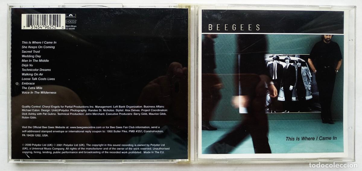 CDs de m&uacute;sica: BEE GEES. THIS IS WHERE / CAME IN. CD&acute;s. - Foto 1