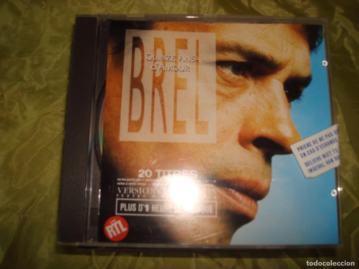 CDs de m&uacute;sica: JACQUES BREL. QUINZE ANS D&acute;AMOUR. CD. IMPECABLE - Foto 1
