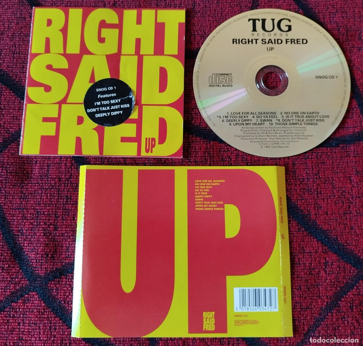 CDs de m&uacute;sica: RIGHT SAID FRED ** Up ** CD ORIGINAL 1992 - Foto 1