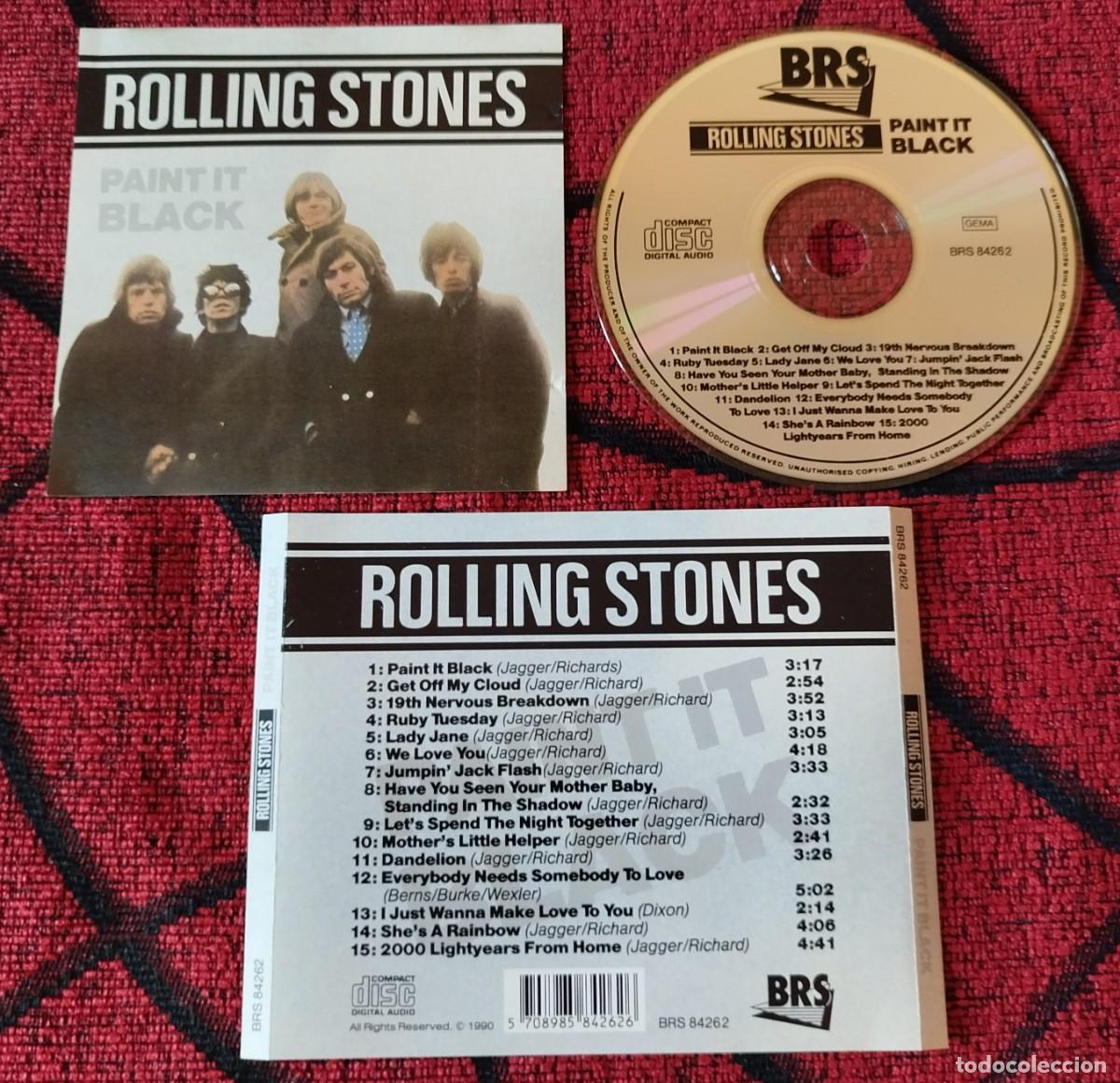 CDs de m&uacute;sica: THE ROLLING STONES PAINT IT BLACK CD 1990 - Foto 1