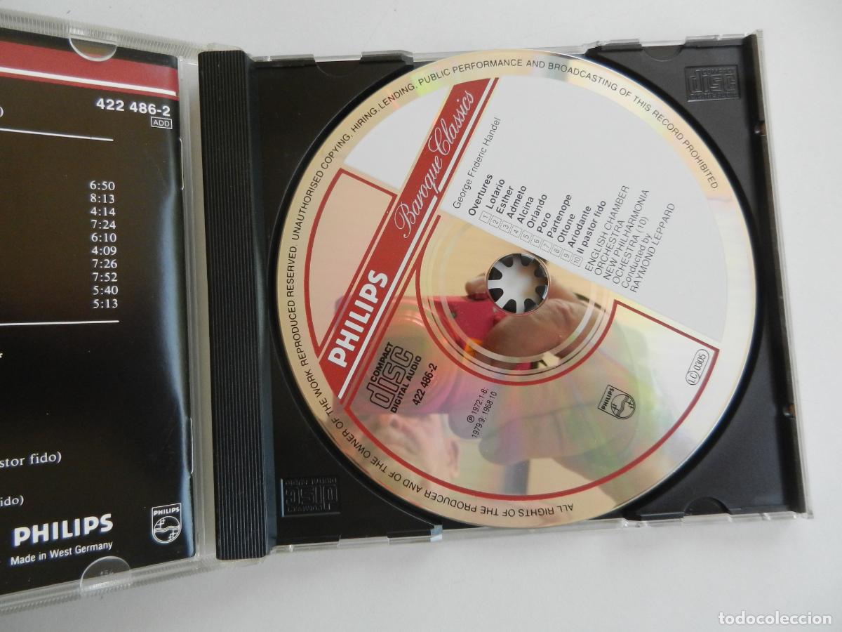 CDs de m&uacute;sica: H&Auml;NDEL- 10 OVERTURES - RAYMOND LEPPARD - CD PHILIPS - 1978 - Foto 2