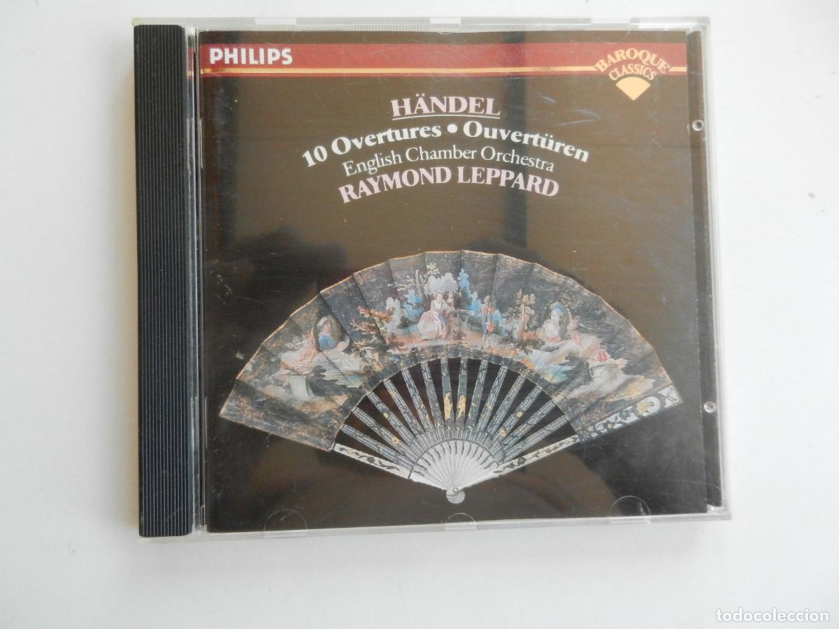 CDs de m&uacute;sica: H&Auml;NDEL- 10 OVERTURES - RAYMOND LEPPARD - CD PHILIPS - 1978 - Foto 1