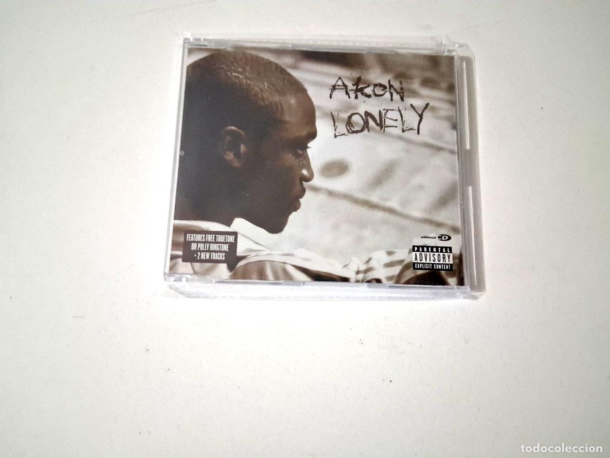 CDs de m&uacute;sica: AKON &rdquo;LONELY&rdquo; CD SINGLE 4 TRACKS - Foto 1