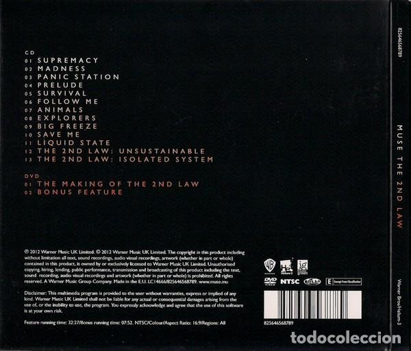 CDs de m&uacute;sica: Muse &ndash; The 2nd Law - CD+DVD - Digipak - Foto 2