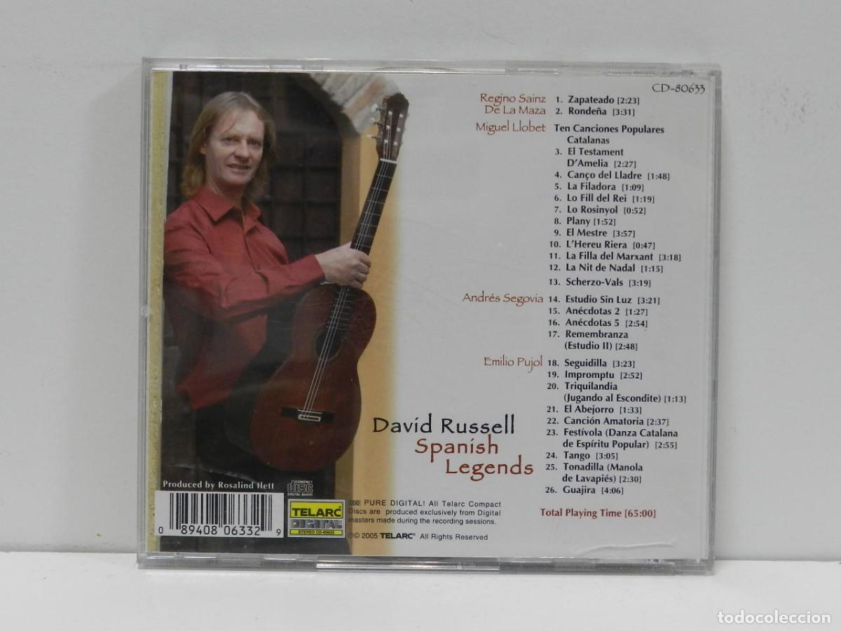 CDs de m&uacute;sica: DISCO CD. David Russell &ndash; Spanish Legends. COMPACT DISC. - Foto 2