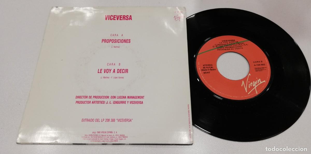 CDs de m&uacute;sica: SCO93-Viceversa - Proposiciones (7&rdquo;, Single, Promo) - Foto 2