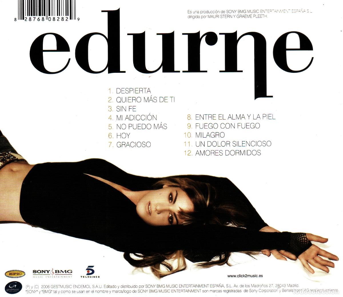 CDs de m&uacute;sica: �R6920 - EDURNE. EDURNE. CD. - Foto 2