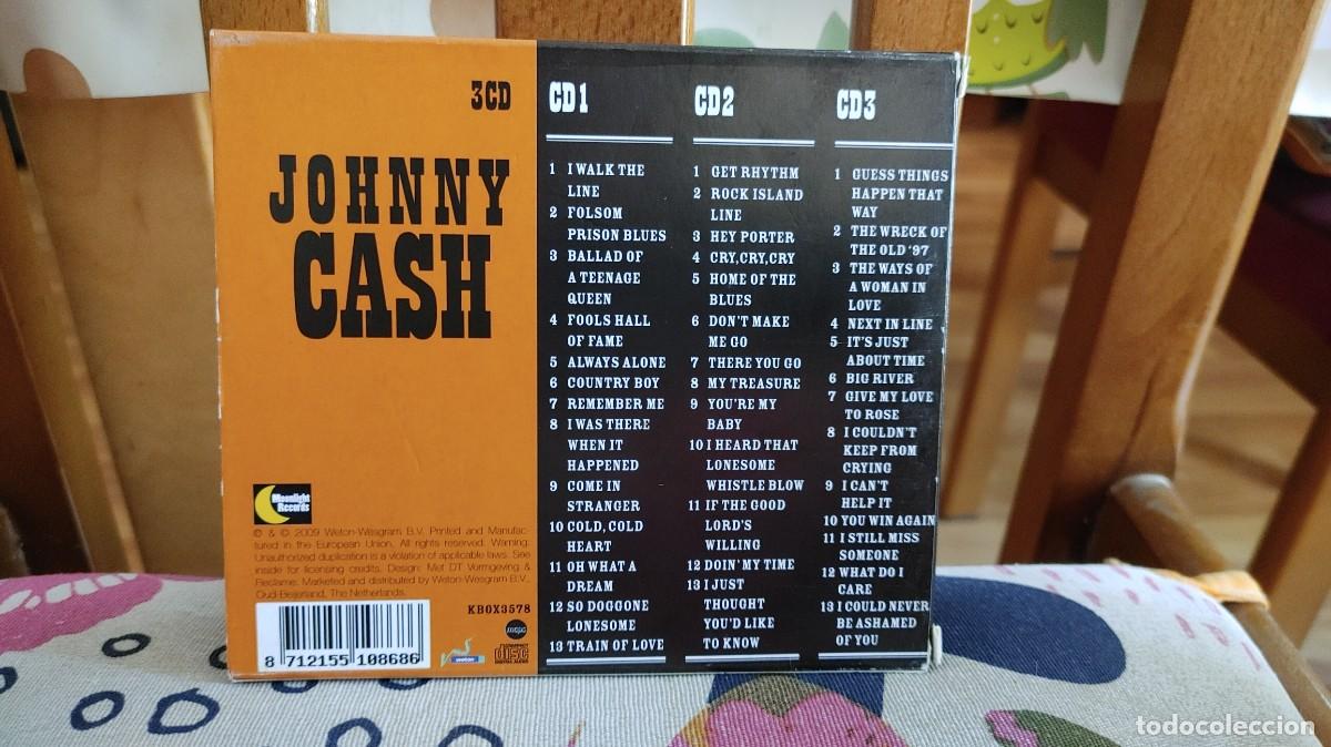 CDs de m&uacute;sica: JOHNNY CASH-BOX CON 3 CDS - Foto 3