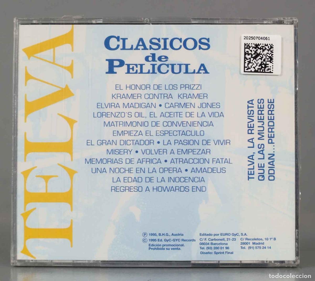 CDs de m&uacute;sica: CD. Various &ndash; Clasicos De Pelicula. PRECINTADO - Foto 2