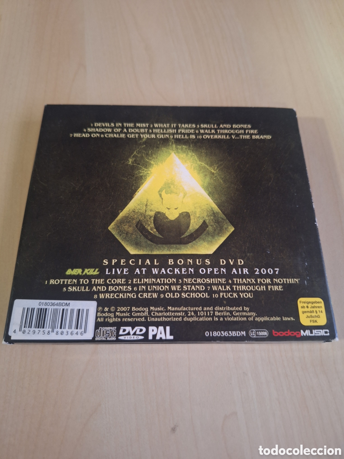 CDs de m&uacute;sica: SCD189 over kill immortalis CD SEGUNDAMANO - Foto 2
