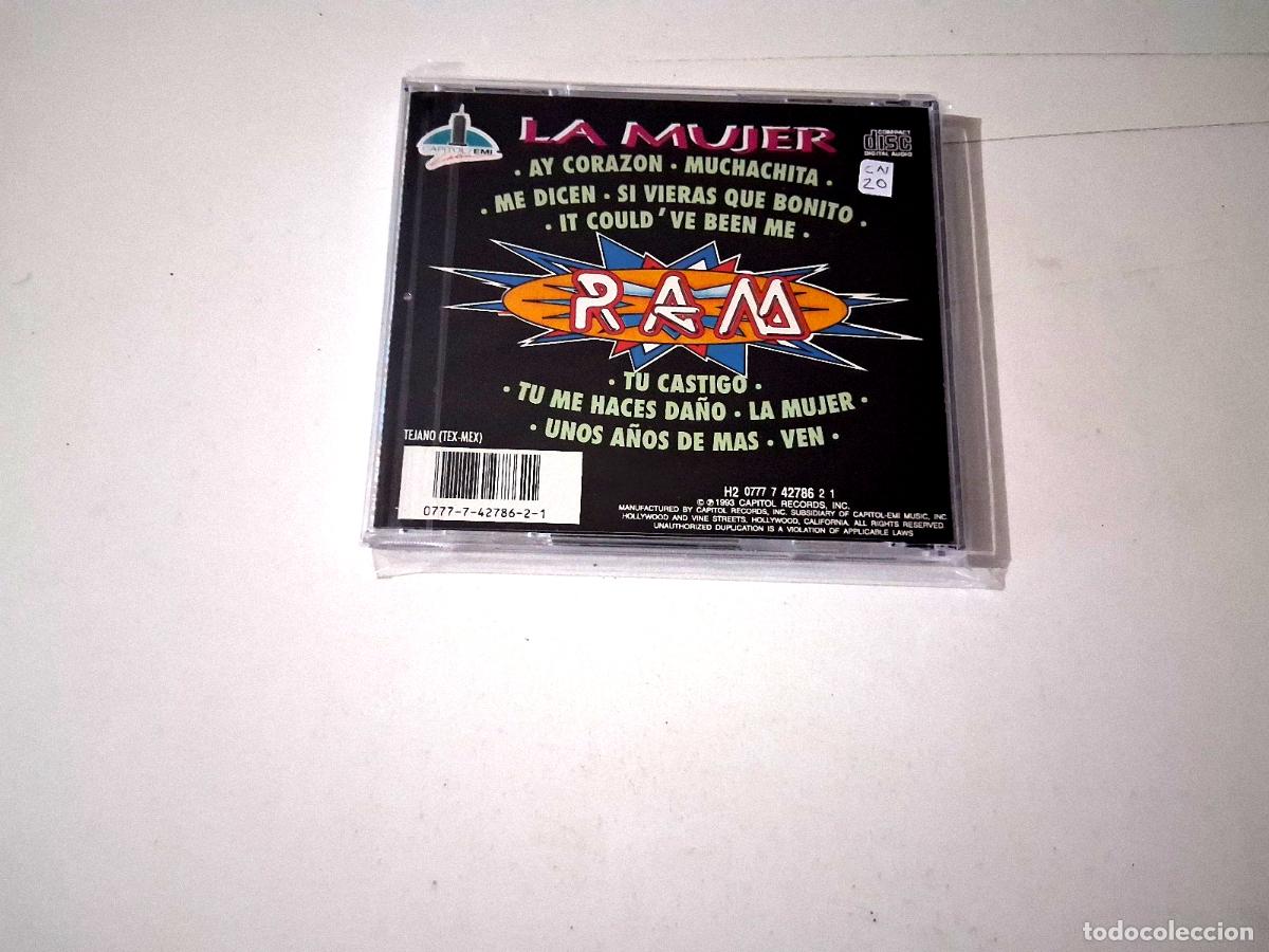 CDs de m&uacute;sica: RAMIRO RAM HERRERA &rdquo;LA MUJER&rdquo; CD 10 TRACKS COMO NUEVO - Foto 2