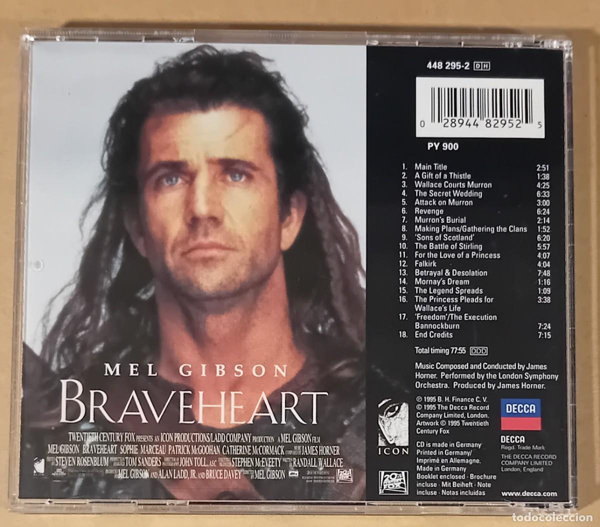 CDs de m&uacute;sica: BRAVEHEART. BSO. 1995 - Foto 2