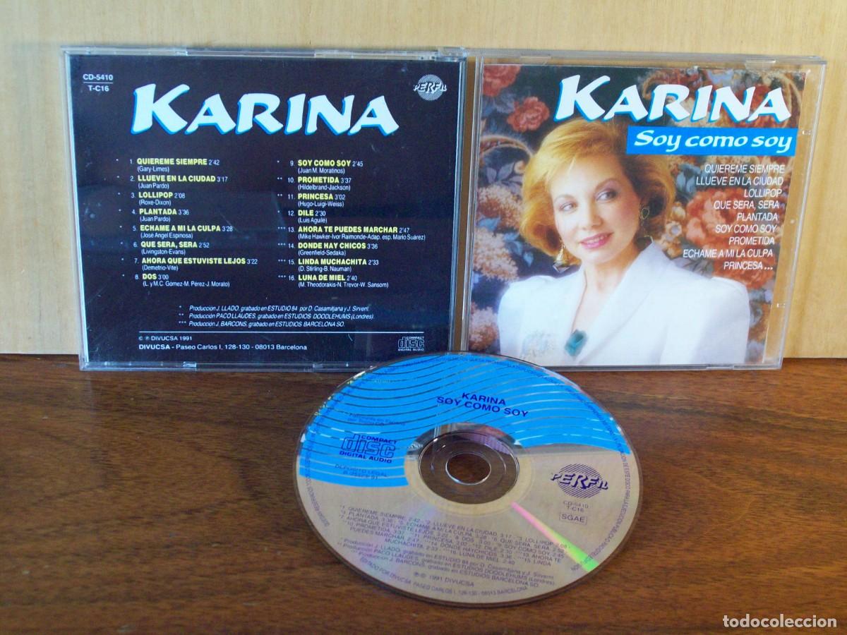 CDs de m&uacute;sica: KARINA - SOY COMO SOY - CD . - Foto 1