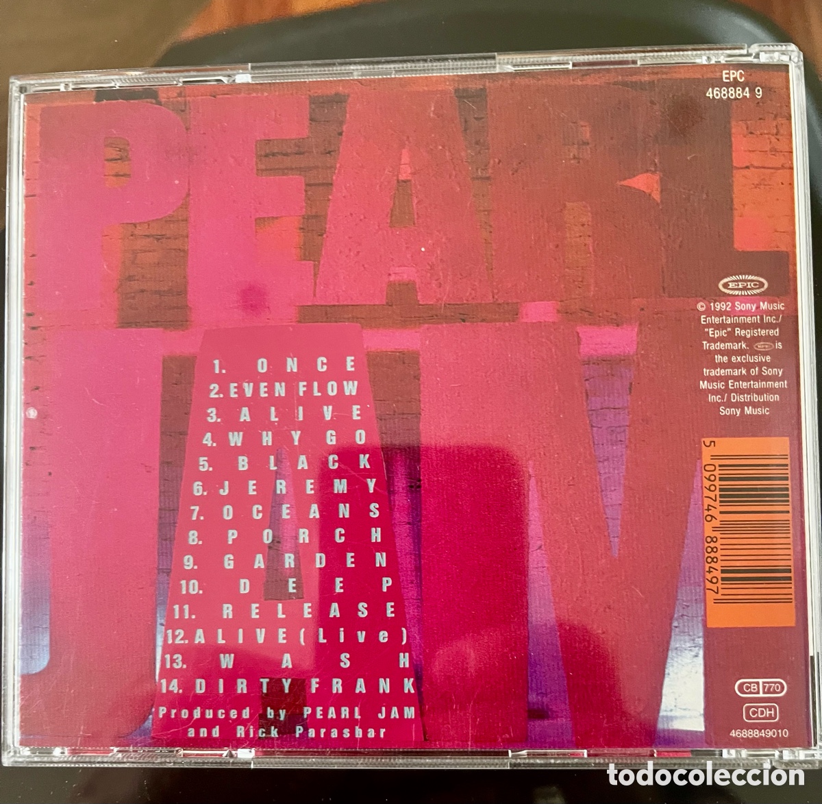 CDs de m&uacute;sica: PEARL JAM - TEN - CD - Foto 2