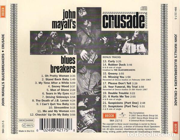 CDs de m&uacute;sica: John Mayalls Bluesbreakers &ndash; Crusade - Foto 2