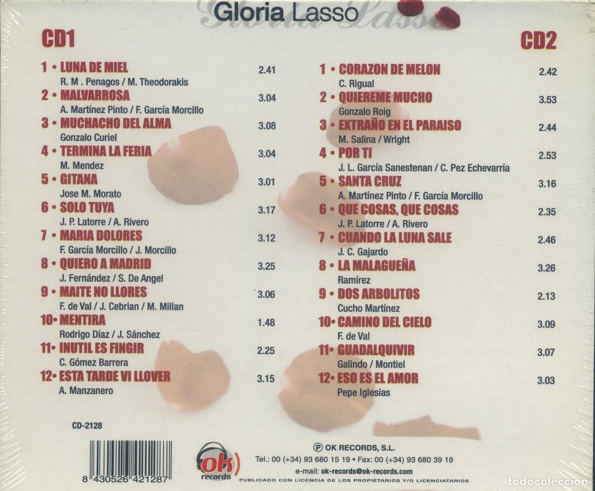 CDs de m&uacute;sica: Gloria Lasso 2 cd&acute;s (Precintado) - Foto 2