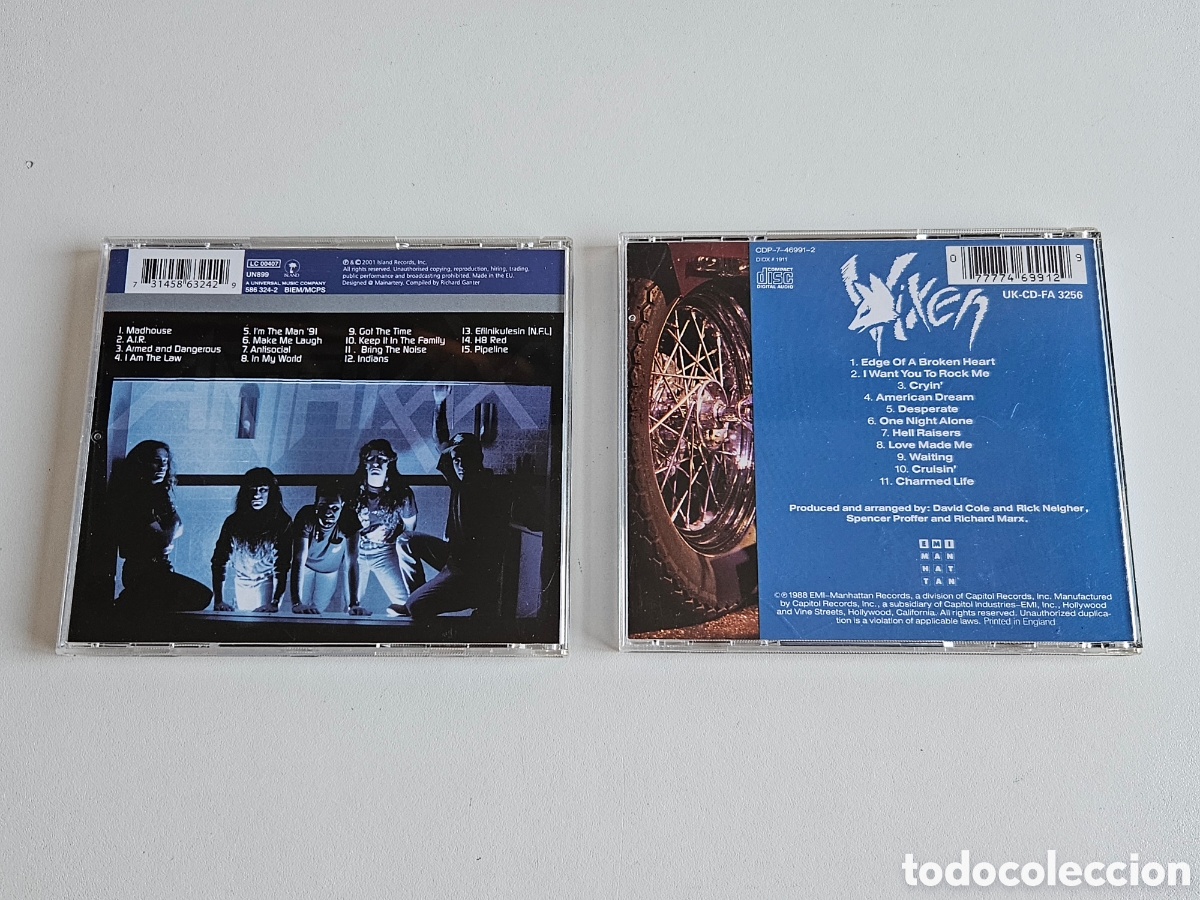 CDs de m&uacute;sica: Pack 2cds Anthrax y Vixen - Foto 4